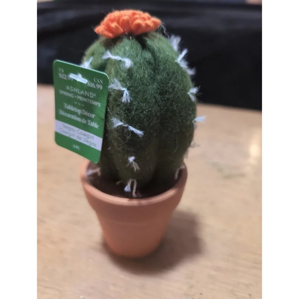Faux Cactus In Pot